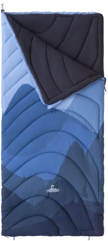 NOMAD® Bronco Kinderslaapzak | Donkerstaal | Zachte Polyester-katoenen voering | Koordtunnel | Incl. Hoes