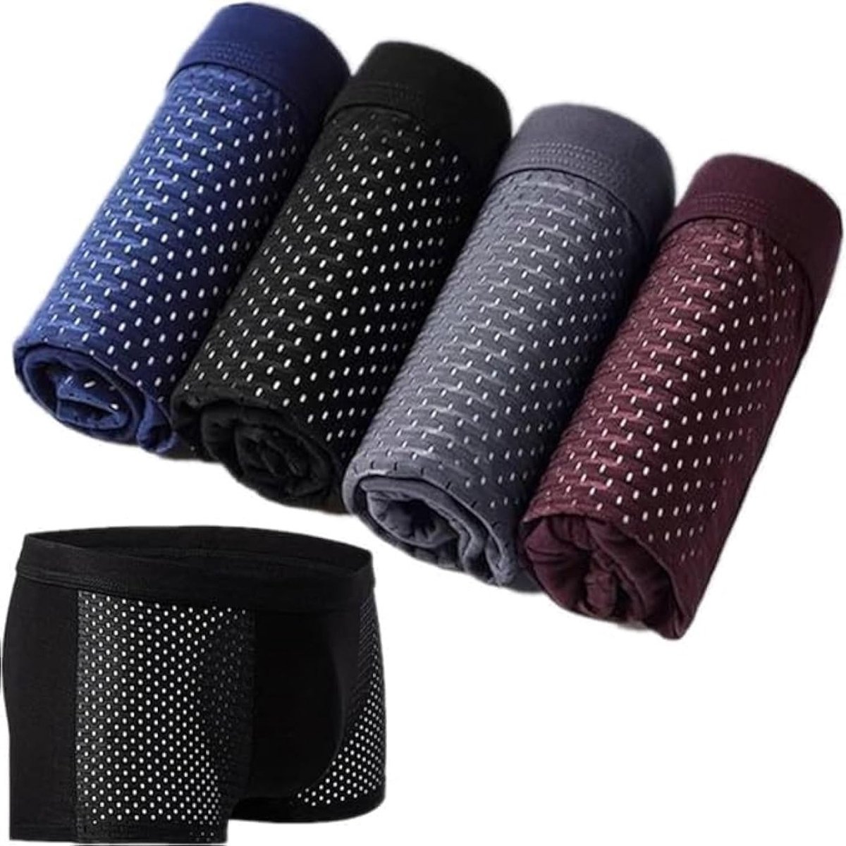 Duurzame Boxershorts van Bamboe voor Mannen, Ademend en Comfortabel Ondergoed, Milieuvriendelijk en Zacht