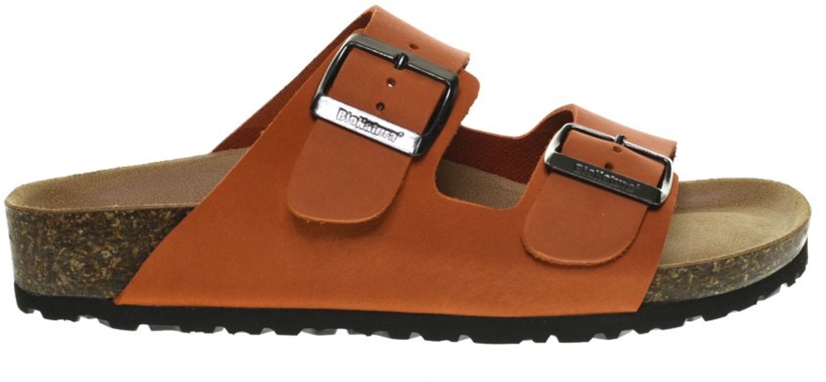 Dames Slippers Oranje Leder Bionatura maat 42
