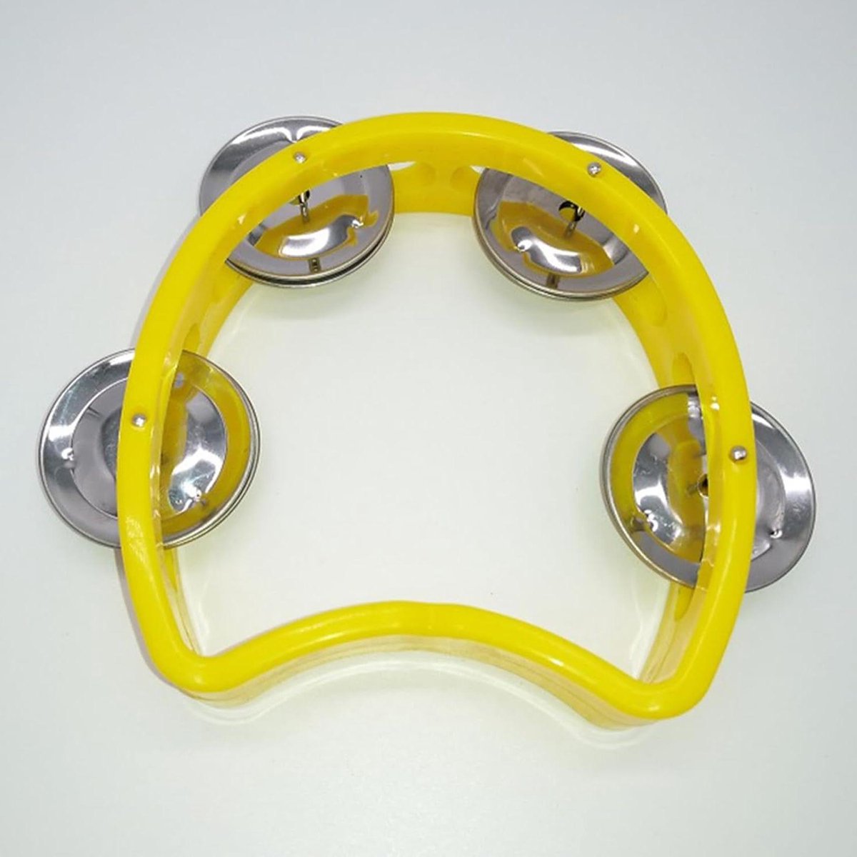 Tamboerijn - Handpercussie - Muziekonderwijs - Helder Geluid - Compact Ontwerp - Geel