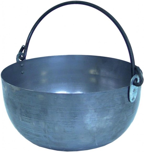 Ketel van ijzer - Gietijzeren pot - Algemeen koken - Schokbestendig - 22 x 12 cm - Zilver/staal — afbeelding 3