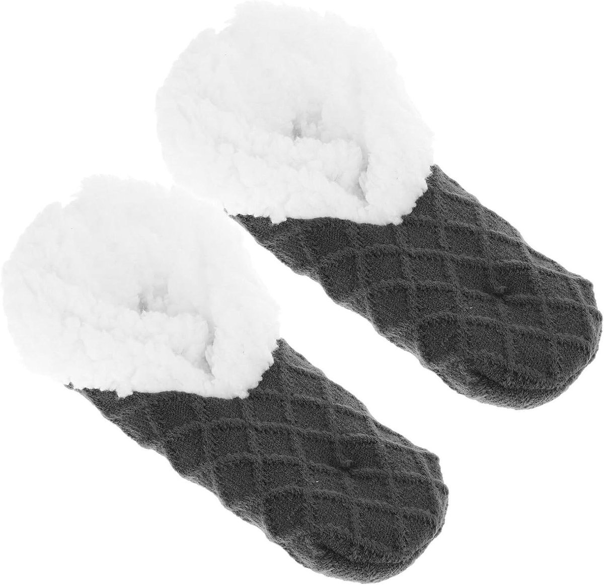 Dikke Thermische Sokken - Slof Sokken - Binnen Comfort - Anti-slip Vloer - 22 x 9 cm - Zwart