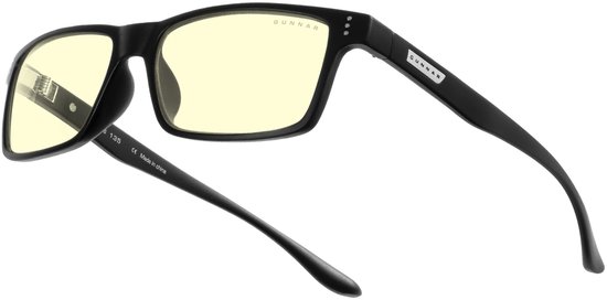 GUNNAR - Vertex Gaming Bril - Computerbril - Blauw Licht Bril - Blue Light Glasses 2.5 Sterkte - Onyx - Amber