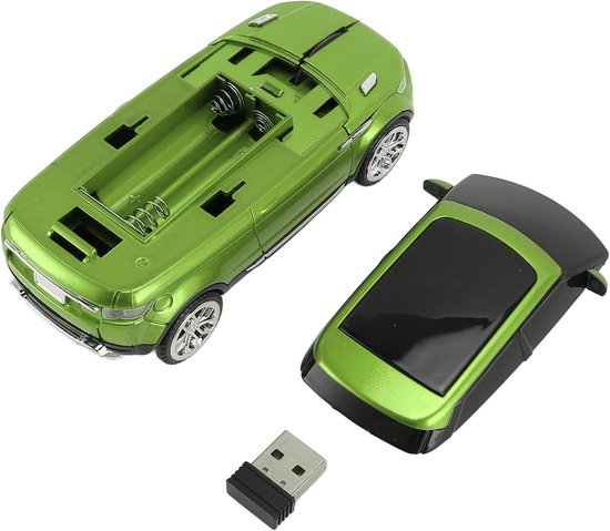 Sports Car Mouse Wireless Mouse Car Shape Laptop Mouse Gaming Mouse, green — afbeelding 3