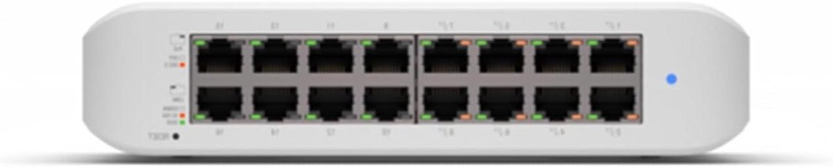 Netwerk Switch - Gigabit PoE - Netwerk Uitbreiden - 16 Poorten Beheerd - 8 PoE+ - Wit