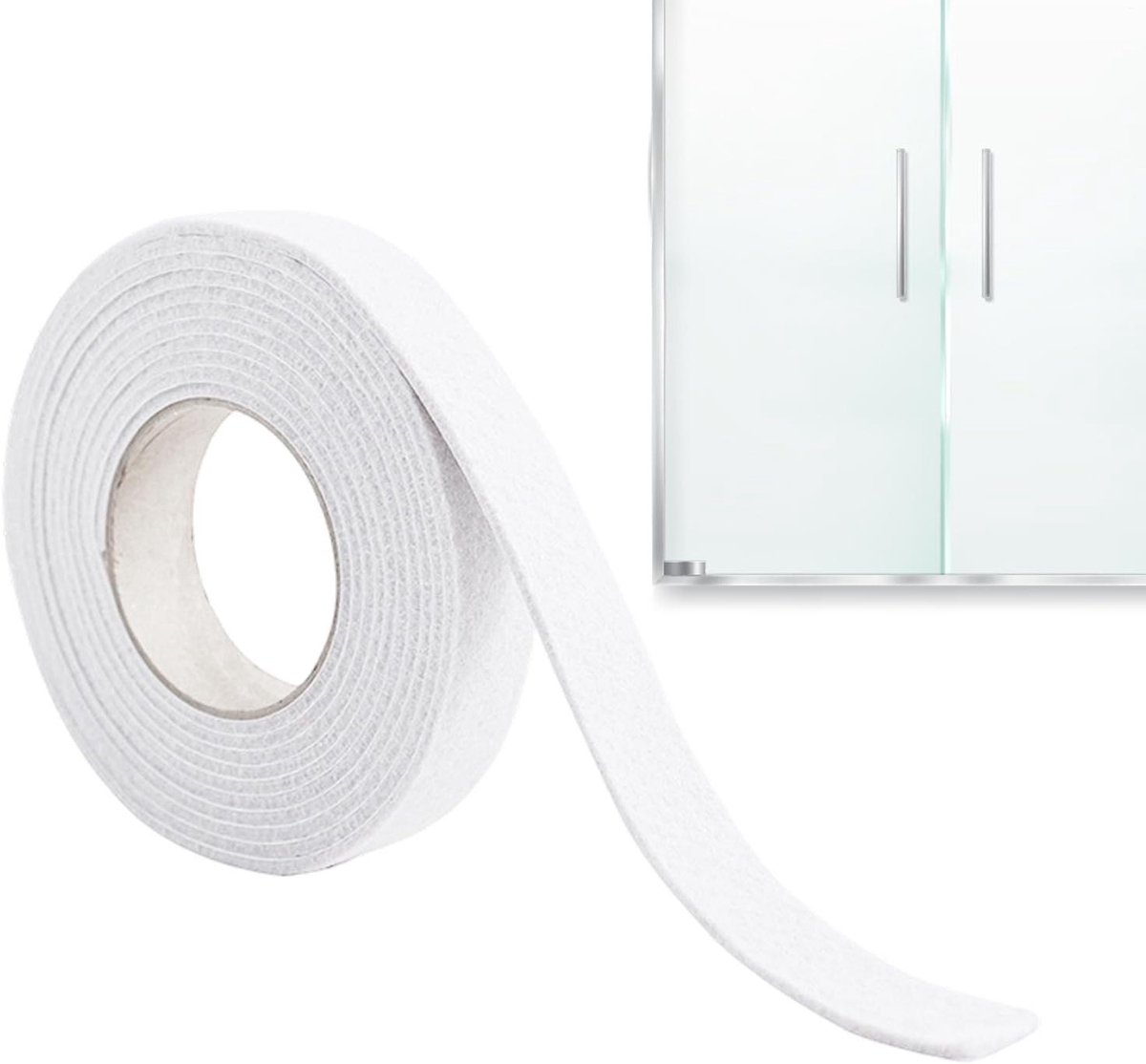 Condensatie Demper - Vochtstrips - Ramen Drogen - Snel Absorberend Vilt - 400 cm Lengte - Wit
