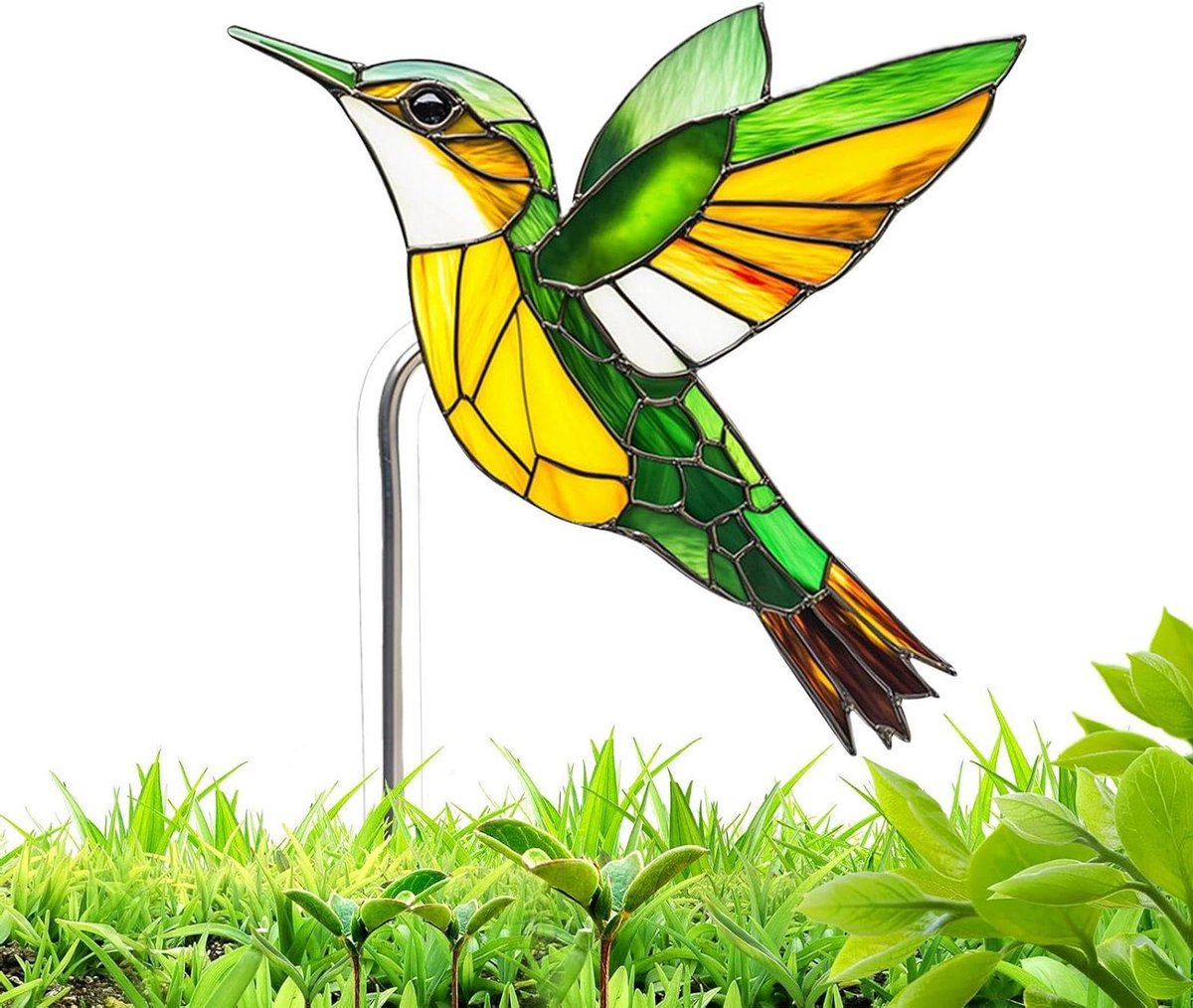 Tuinstake - Decoratieve planten - Tuin decoreren - Glaseffect ontwerp - 119 x 95 cm - Meerdere kleuren