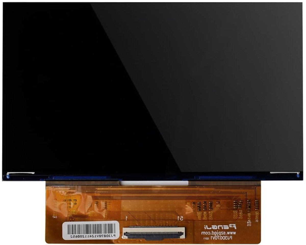 LCD Scherm Vervanging - Monochrome Display - 3D Printer Onderdeel - 10K Hoge Resolutie - 7 Inch - Zwart