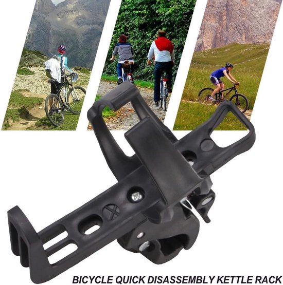 Fiets Bidonhouder - Fleshouder Fiets - Hydratatie Onderweg - 360 Graden Draaibaar - 4.2cm Diameter - Zwart — afbeelding 5