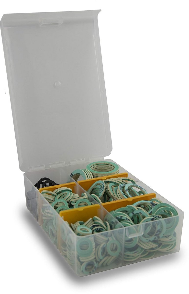 Afdichtingsset met 100 platte ringen voor watergasverwarming 3/8 tot 1 1/2 inch