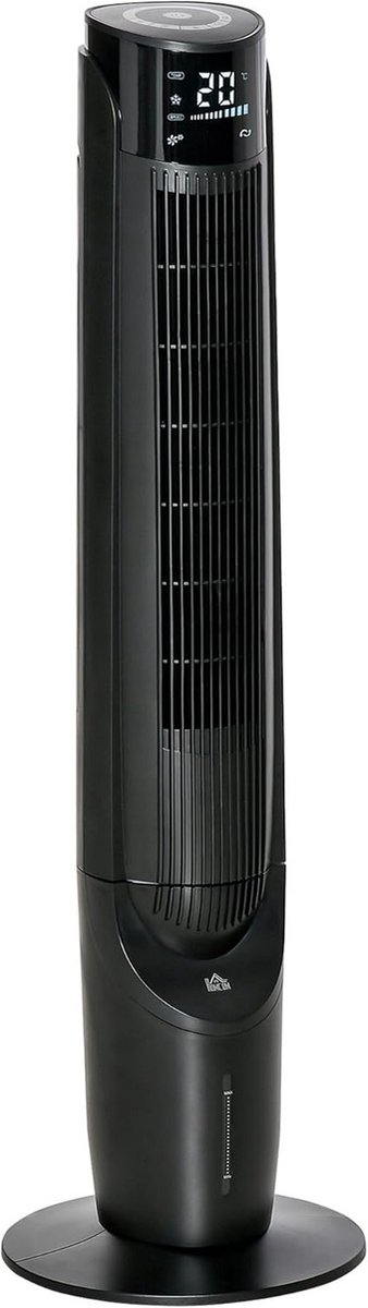 Torenventilator met Waterkoeling en Luchtbevochtiging 4 Modi Zwart