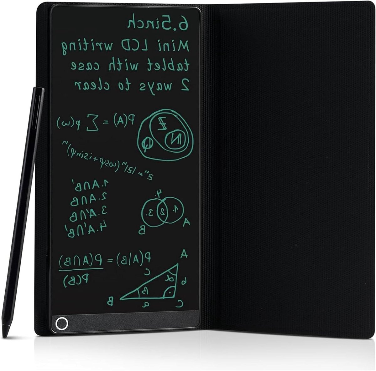 Schrijftablet - Tekentablet - Notities Maken - Volledig Scherm - 6.5 Inch - Zwart