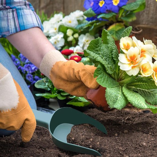 Tuinschep Handgereedschap - Kleine schop - Tuinieren en Zandbak - Ergonomische Grip - 23 cm - Groen — afbeelding 5