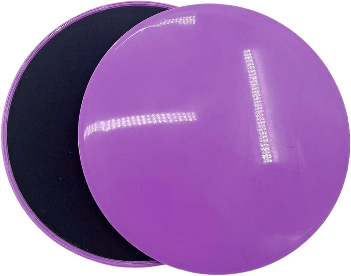 Fitness Glijders - Core Sliders - Core Training - Dubbelzijdig Bruikbaar - Set van 2 - Paars