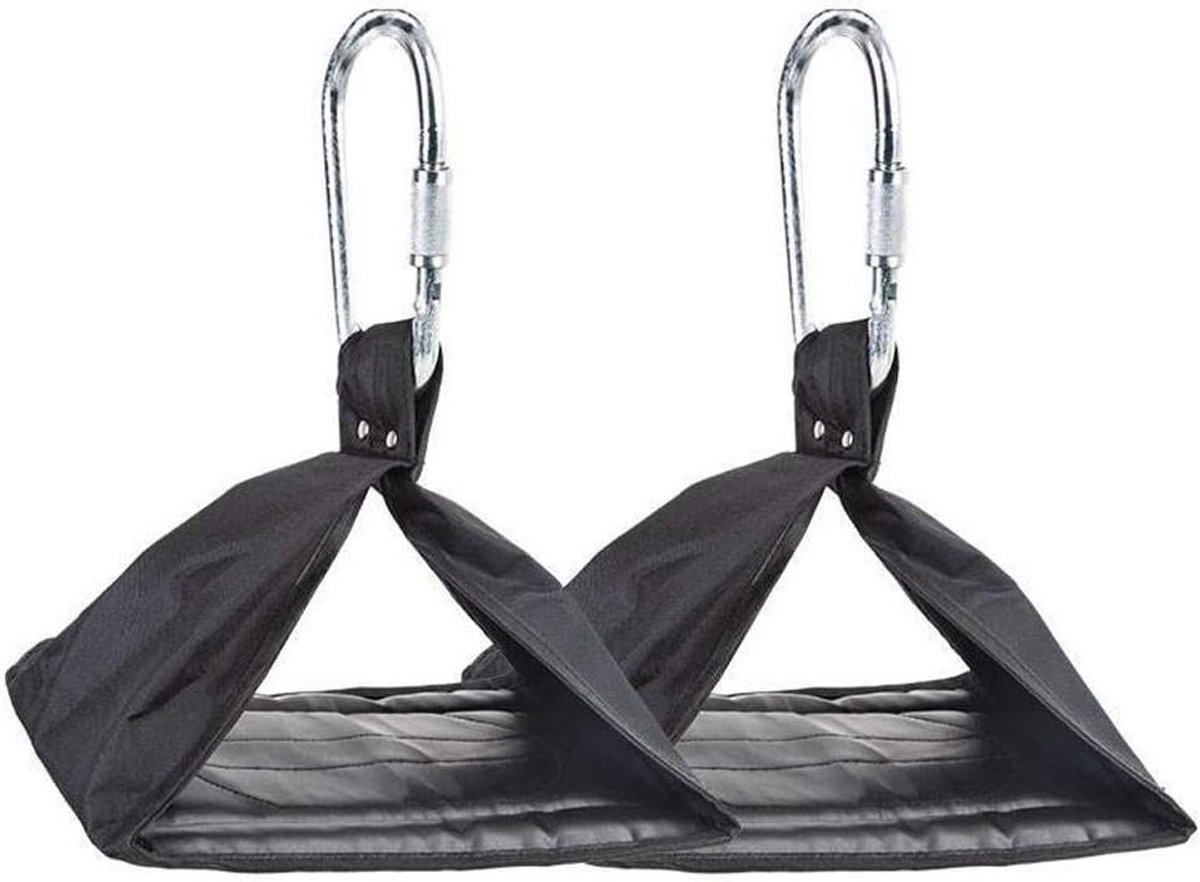 Buikspier Banden - Fitness Hangen - Kracht Training - Hoge Sterkte Nylon - Tot 120kg - Zwart