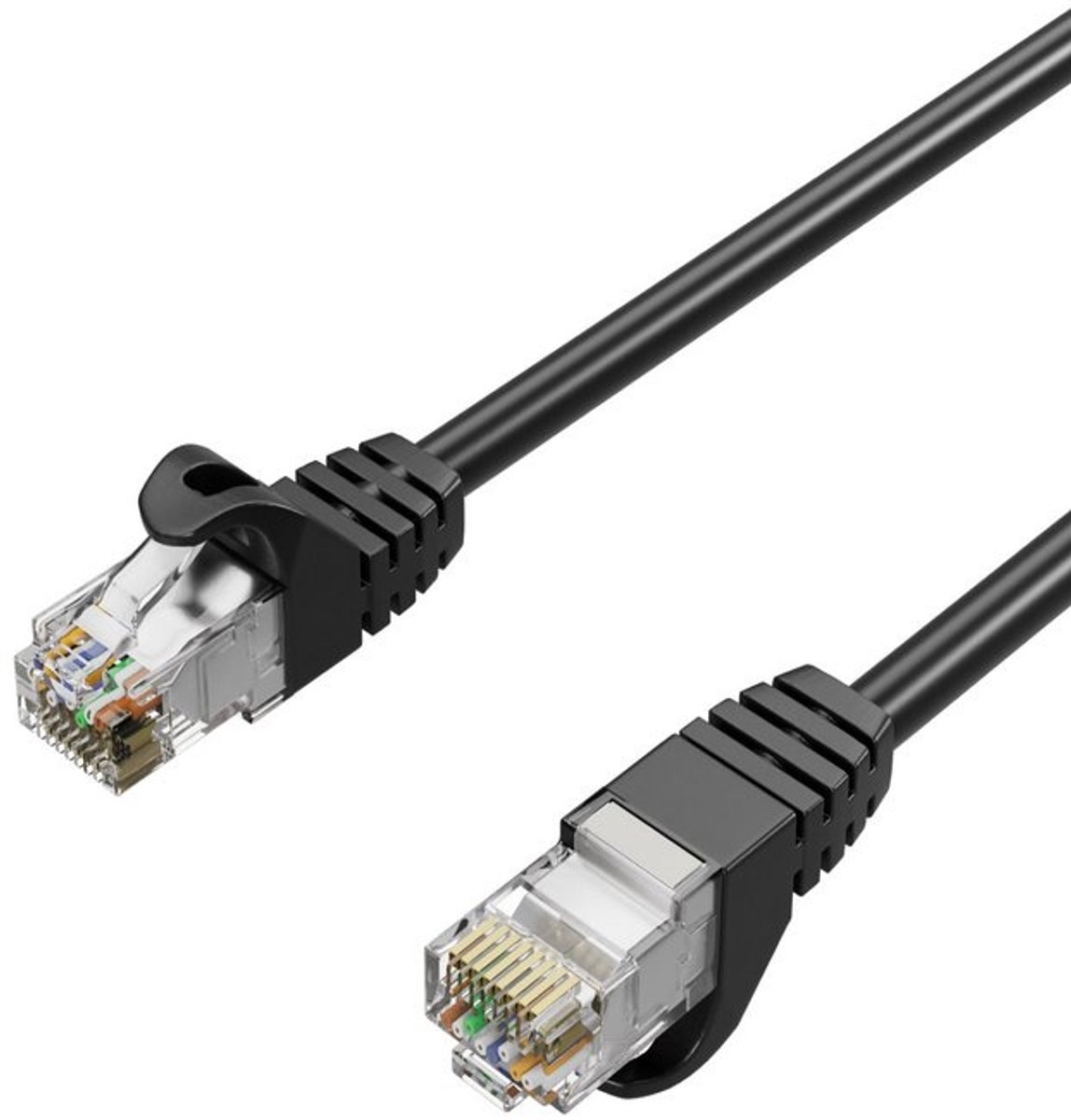 Flexline®RJ45 Patchkabel, Cat. 7 S/FTP, PUR, schwarz, 7,5m