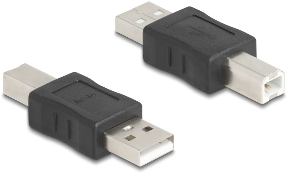 Delock USB 2.0 Adapter USB Type-A male to USB Type-B male