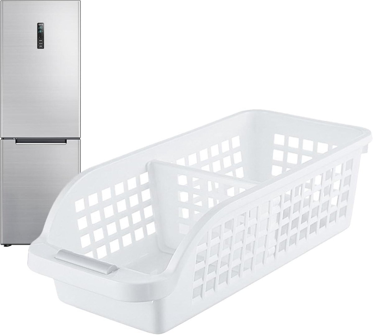 Opbergdozen - Keuken Organizer - Koelkast Ordenen - Lade Ontwerp - 8.7 x 13.7 cm - Wit