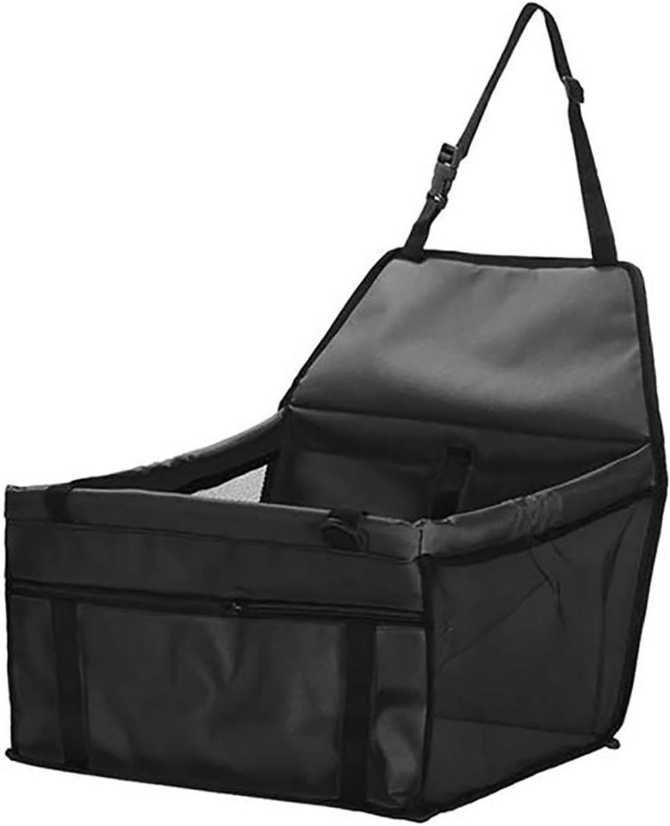 Huisdier Autostoel - Hondenmand Auto - Veilig Reizen - Waterdicht Oxford Doek - 40x32x27 cm - Zwart