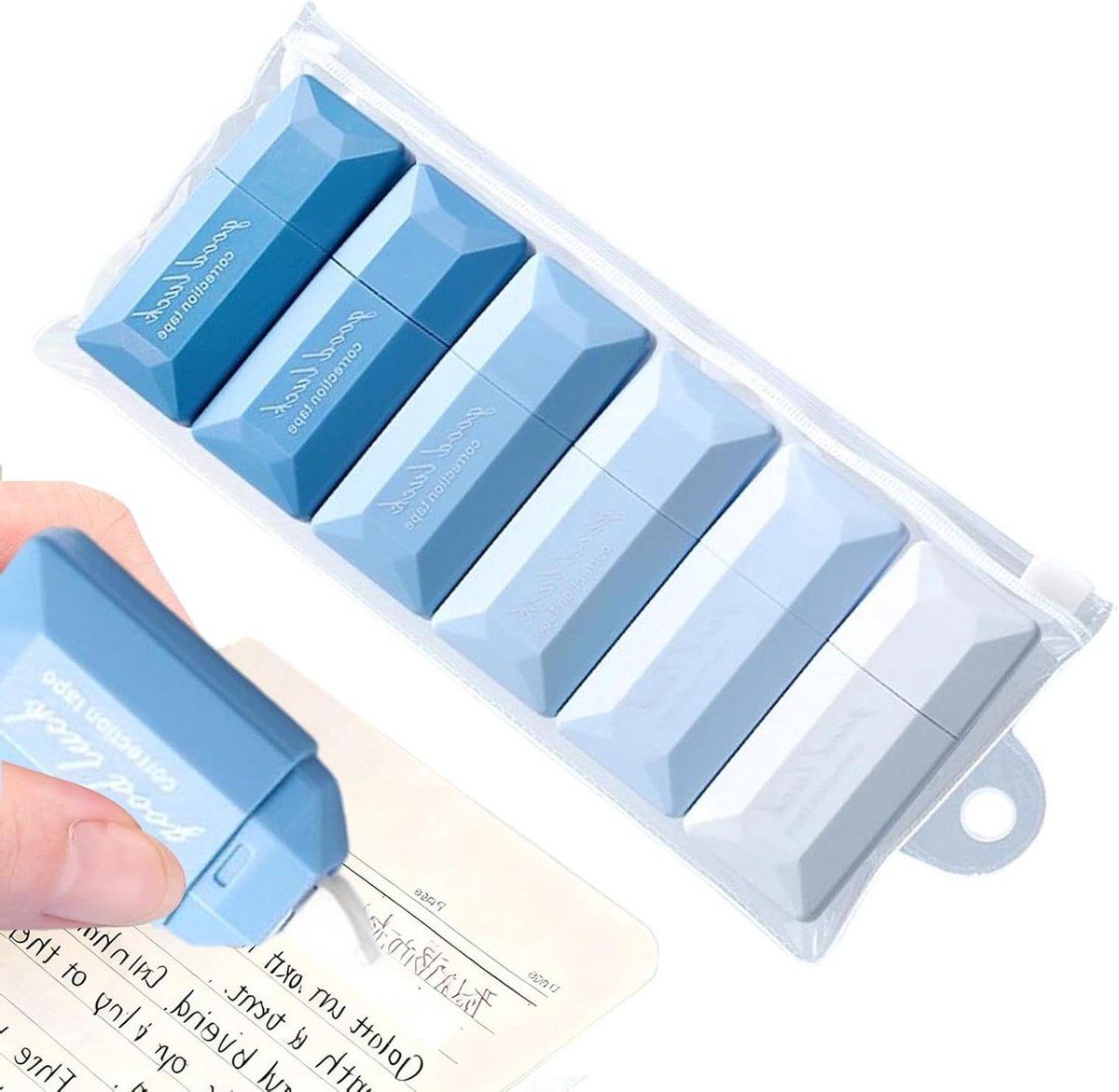 Lijm Roller Set - Knutsel Tape - Creatief Bezig - Kindvriendelijke Lijm - 6 Stuks - Wit