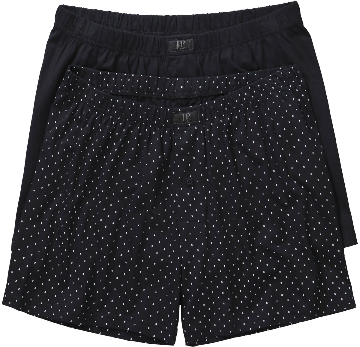 JP 1880 - Heren - Boxershorts FLEXNAMIC® set van 2 onderbroek - Zwart - Maat L