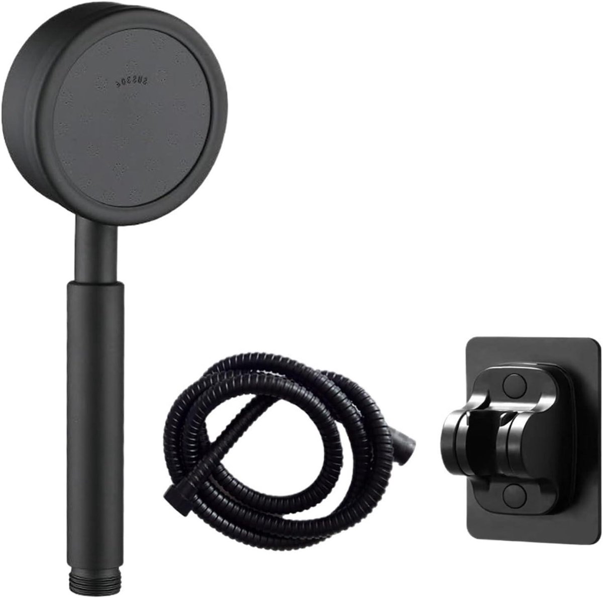 Douchekop - Handdouche - Badkamer Vernieuwen - Hogedruk Waterbesparend - 10x10 mm - Zwart