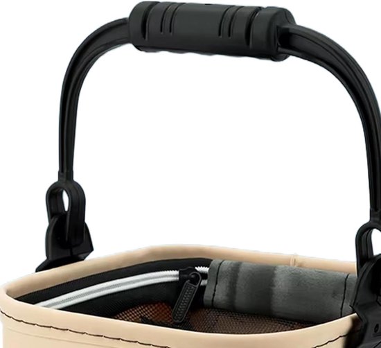 Vis Aas Emmer - Opvouwbare Wasteil - Outdoor Activiteiten - Lekvrije Bescherming - 13 Liter Capaciteit - Zwart — afbeelding 5