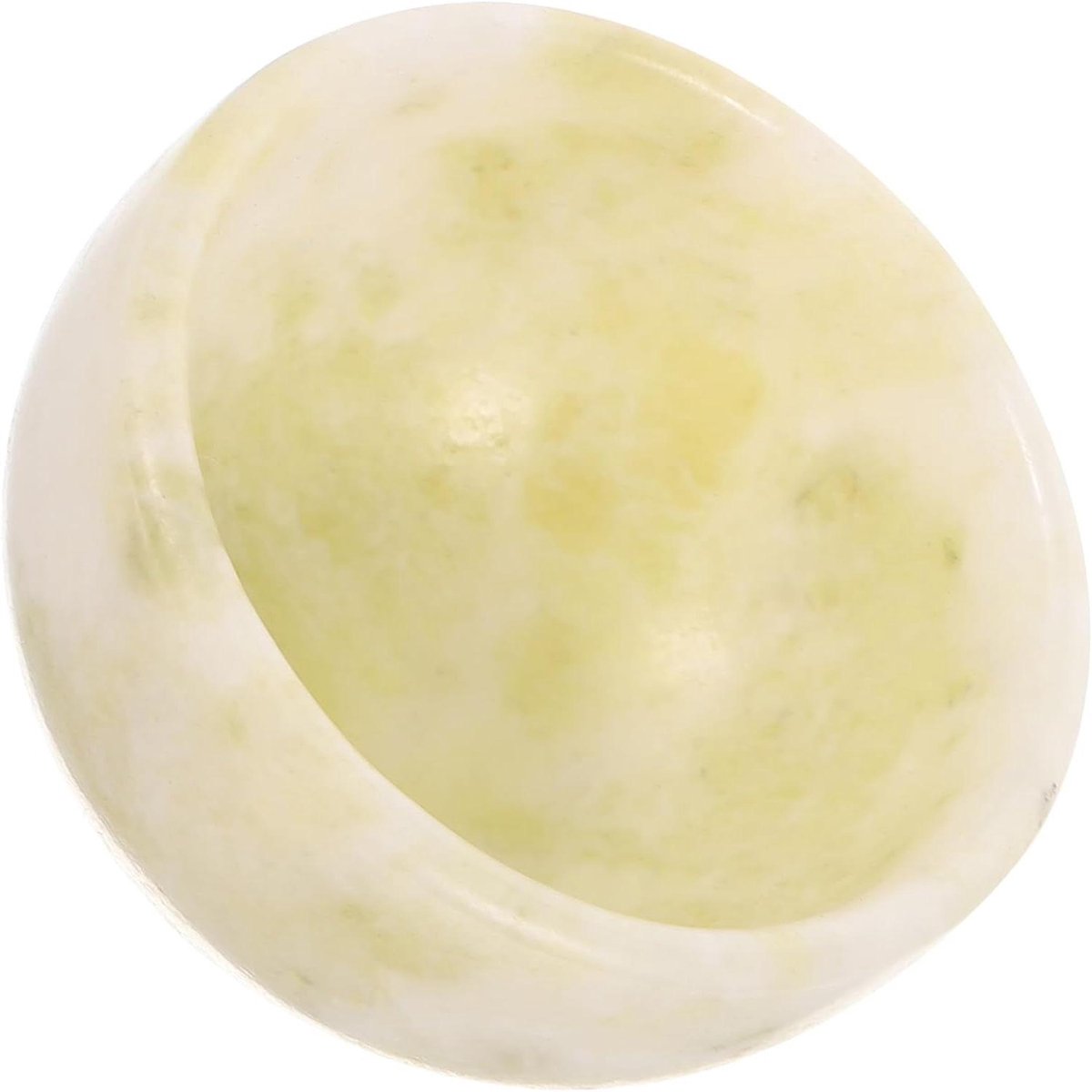 Natuurlijke Jade Scheerkom - Scheepje Zeep - Comfortabel Scheren - Grote Opening - 5x5x3 cm - Lichtgroen