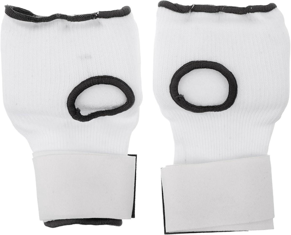 Boksbandages - Binnenhandschoenen - Vechtsport Training - Gel Kussen Bescherming - 17 x 11 cm - Wit
