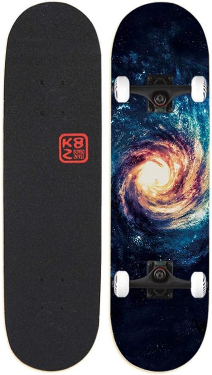 Skateboard Cruiser Board Stunts en Tricks 8 Lagen Esdoorn Dek 31 x 8 Inch