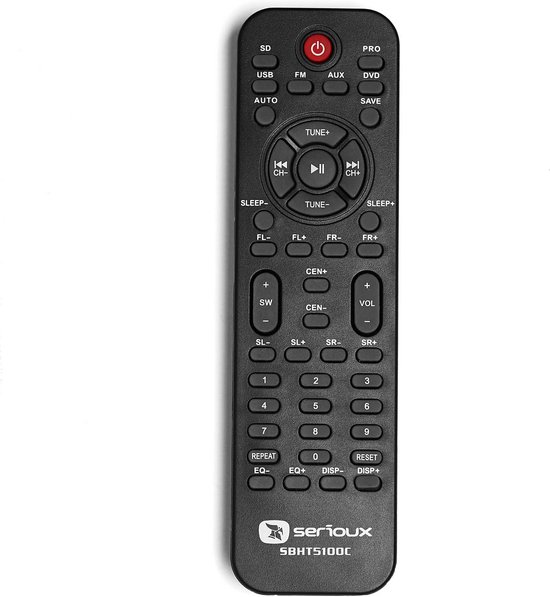 5.1 Home Cinema Surround Sound Systeem 140W RMS Rode Afwerking — afbeelding 2