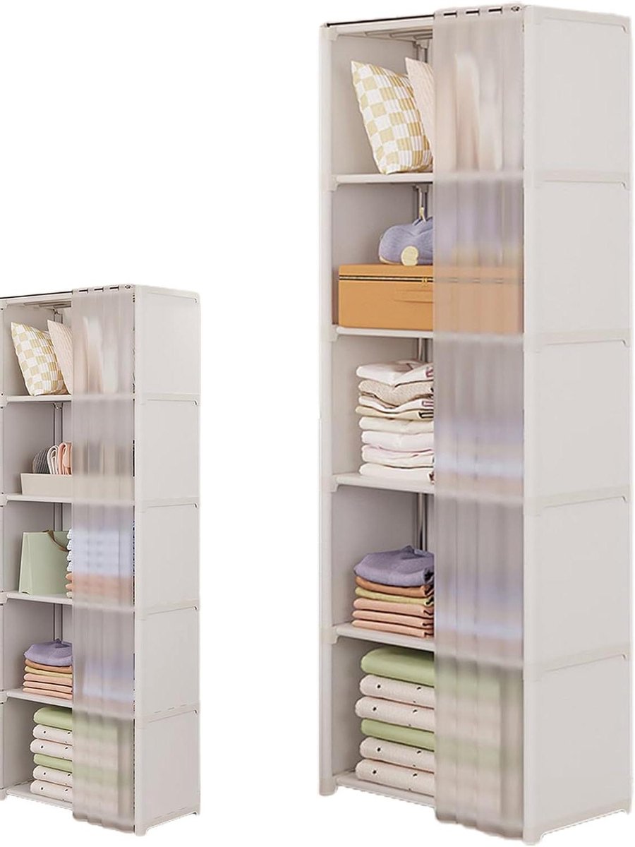 Draagbare Kledingkast - Kledingrek Organizer - Kleding Opbergen - Stofdichte Hoes - 42.2 x