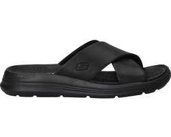 Skechers Relaxed Fit Sargo Denal Slippers - Heren - Zwart - Maat:47