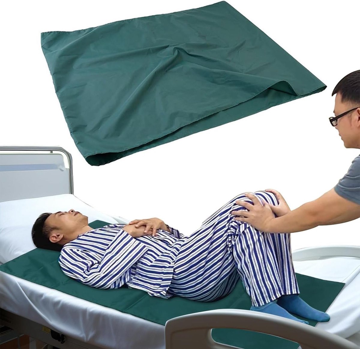 Comfortabel Bedkussen voor Patiënten, Antislip Hoofdkussen, Ideaal voor Ouderen en Zwaardere Personen (75 x 135 cm)