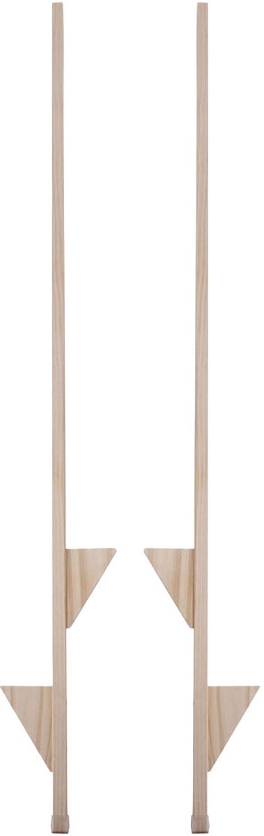 Houten stelten170 cm beukenhout - blank. Maximum gewicht 60 kg