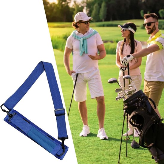 Golfclub Draagtas - Golf Sleeve Reistas - Golf Wandelen - Geïntegreerd Standaardsysteem - Lichtgewicht Ontwerp - Blauw — afbeelding 4
