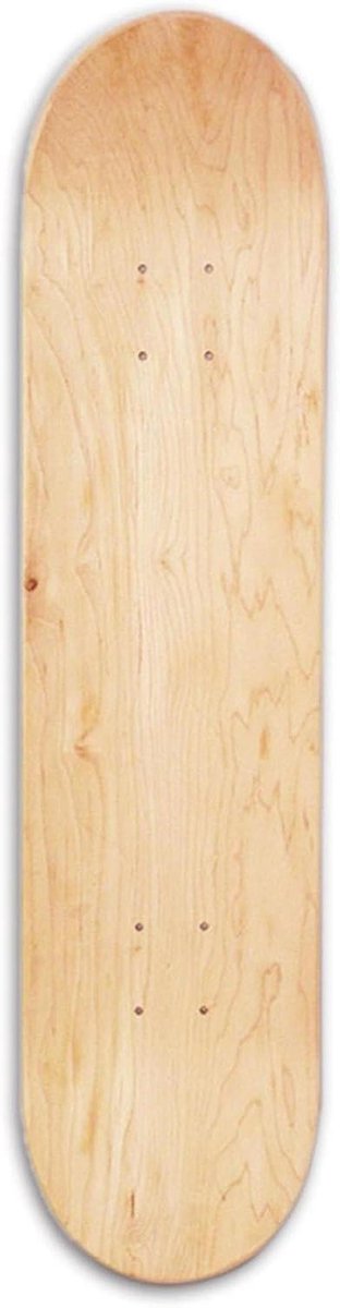 Skateboard Dek Cruiser Board Straat Tricks Dubbele Concave 8 Inch Breed Esdoornkleur