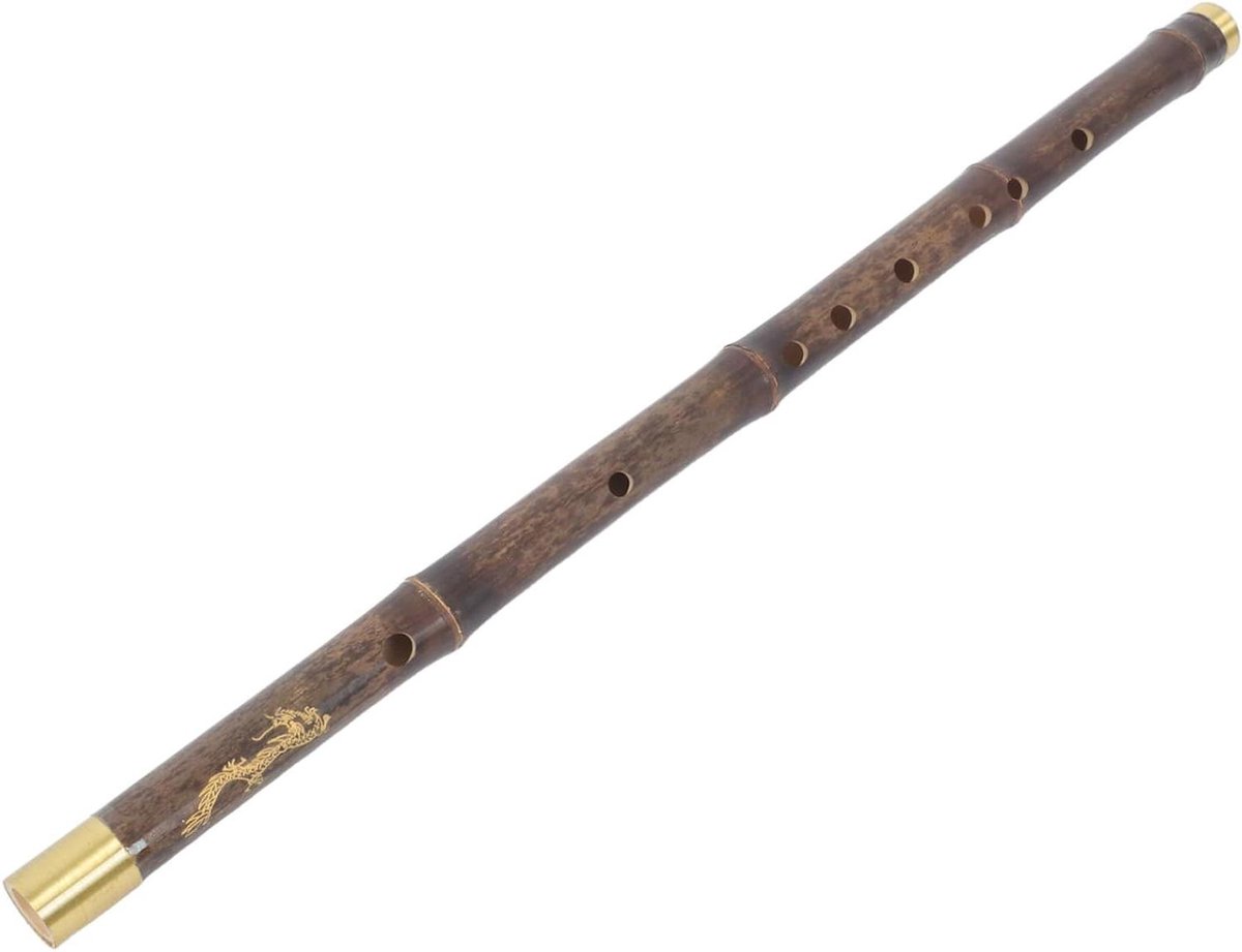 Bamboe Fluit - Chinese Dizi - Muziek Maken - Traditioneel Instrument - 54 cm - Koffie