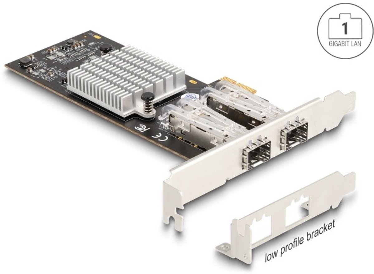 DeLOCK 88336 netwerkkaart Intern Fiber 1000 Mbit/s