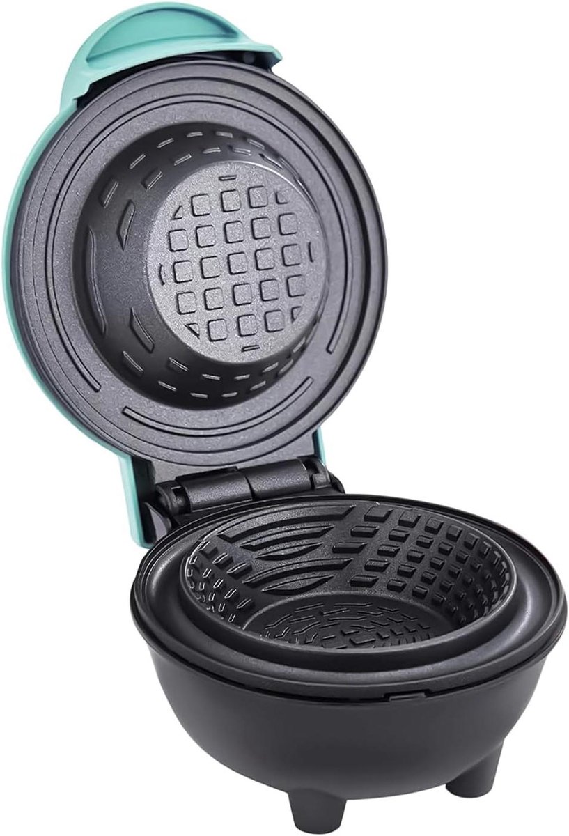 Cornet Machine - Wafelmaker Hoorns - Desserts Maken - Antiaanbaklaag - 17x13x17 cm - Blauw