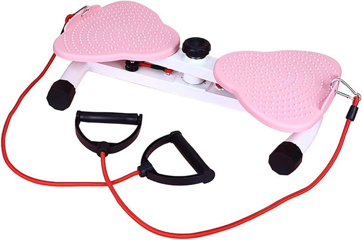 Twist Board - Fitness Draaischijf - Buikspieren Trainen - Stille Werking - 136 kg Belasting - Roze