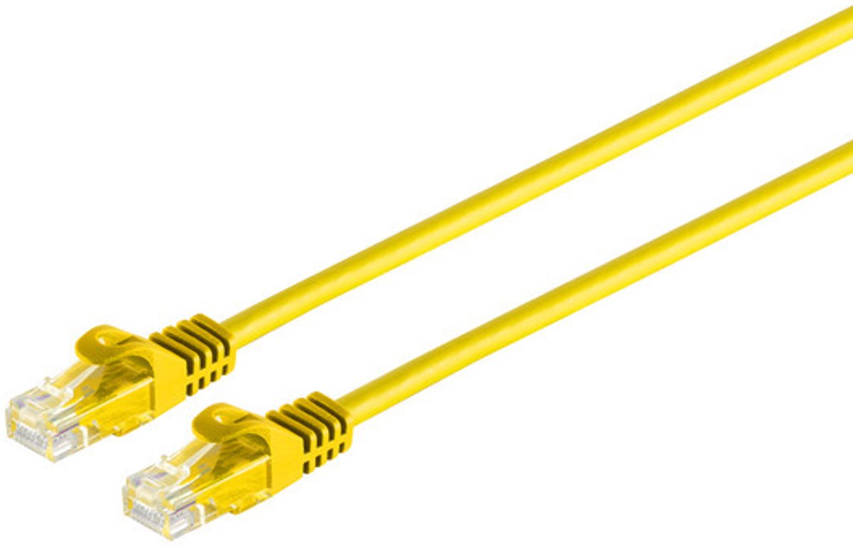 RJ45 Patchkabel CAT 7 Rohkabel U/UTP gelb 2m