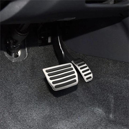 Pedaalhoezen Set - Voetsteun Pedaal - Auto Interieur - Antislip Ontwerp - Roestvrijstaal - Zwart — afbeelding 2