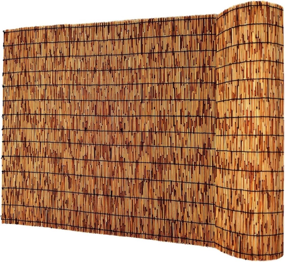 Tuinscherm Riet - Bamboe Schutting - Privacy Buiten - Natuurlijk Waterbestendig - 15 Meter Lengte - Bruin