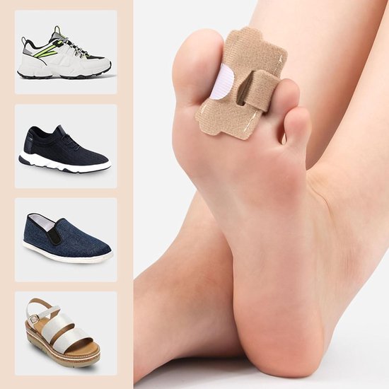 Corrector voor Hamertenen en Tussenruimte, Verstelbare Spalken en Bescherming voor Overlappende Tenen, Hallux Valgus Oplossing voor Dames en Heren, Comfort en Ondersteuning — afbeelding 4