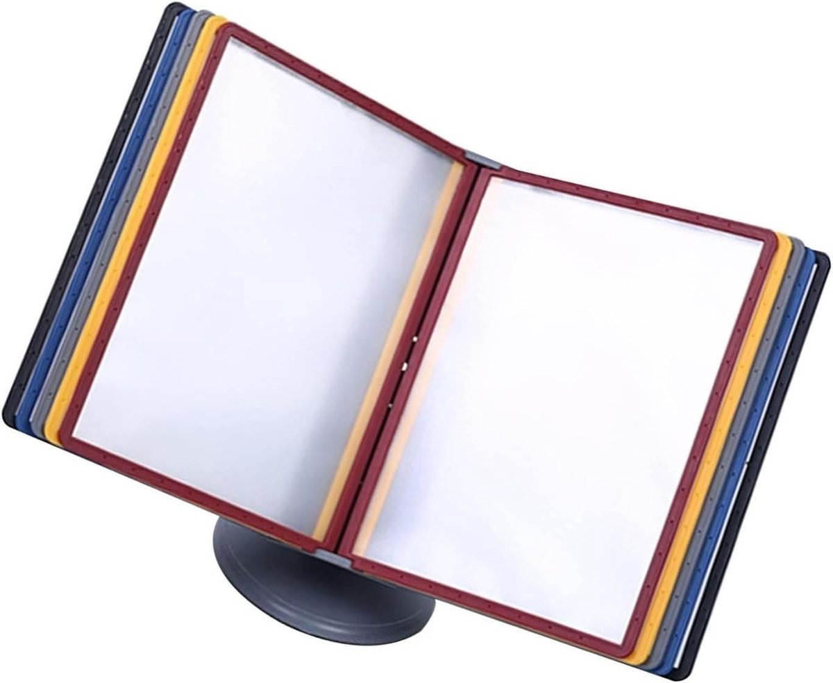 Bestandsorganizer Bureau - Catalogus Display - Informatie Tonen - Verstelbare Houder - 10 Pagina's - A