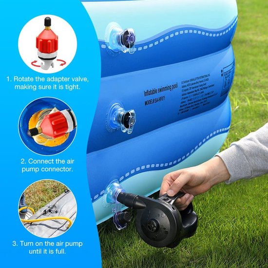 Ventiel Adapter Set - Pomp Opzetstukken - Watersport Uitrusting - Universele Compatibiliteit - 11 Delig - Rood — afbeelding 4
