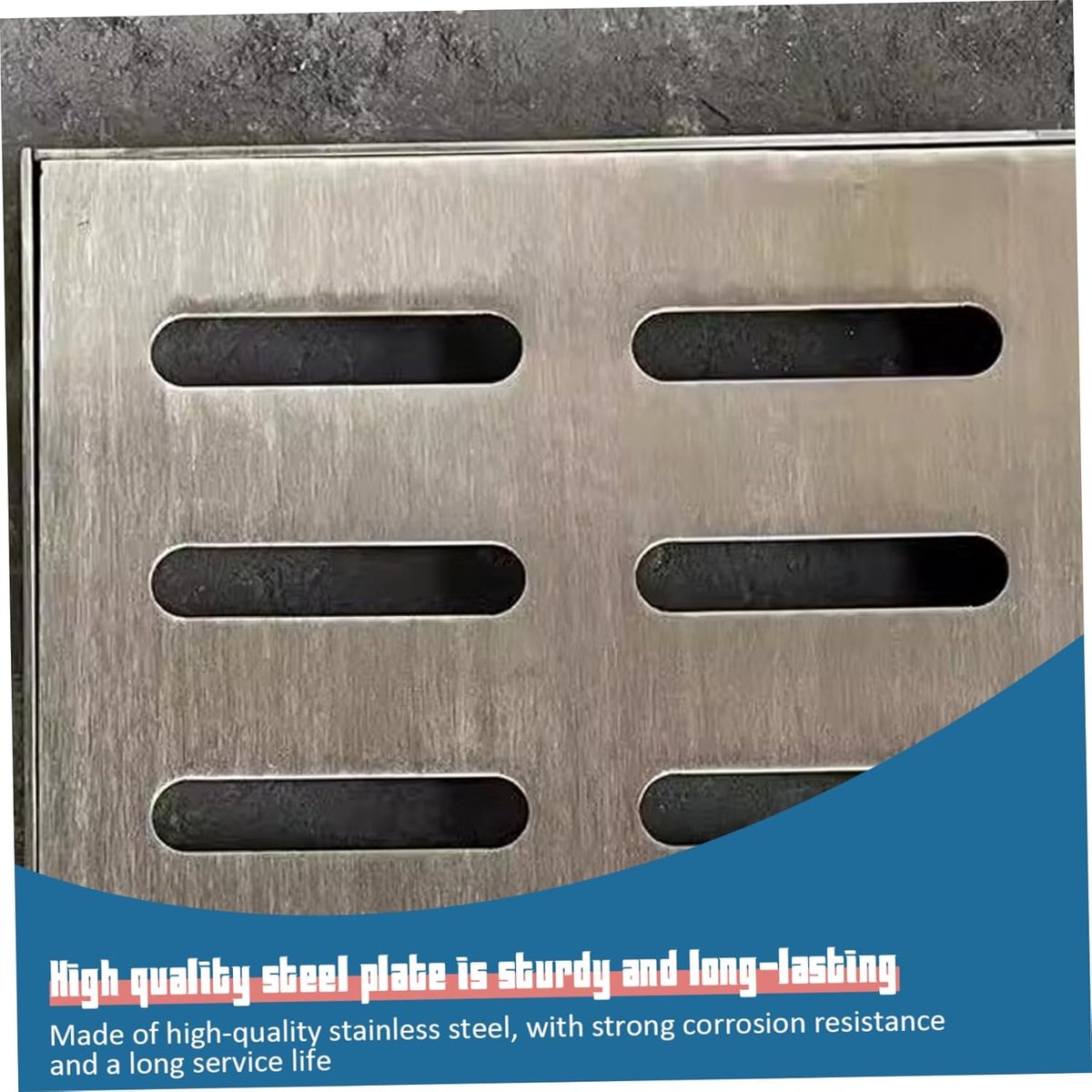 Afvoerrooster - Afvoerdeksel - Waterafvoer Regelen - Heavy Duty RVS - 20 x 20 cm - Zilver