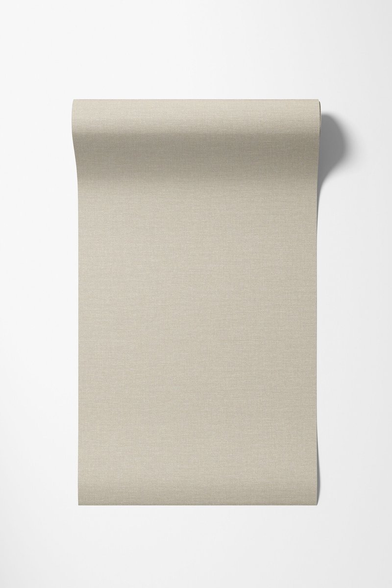 Vliesbehang Linnen Touch plain beige
