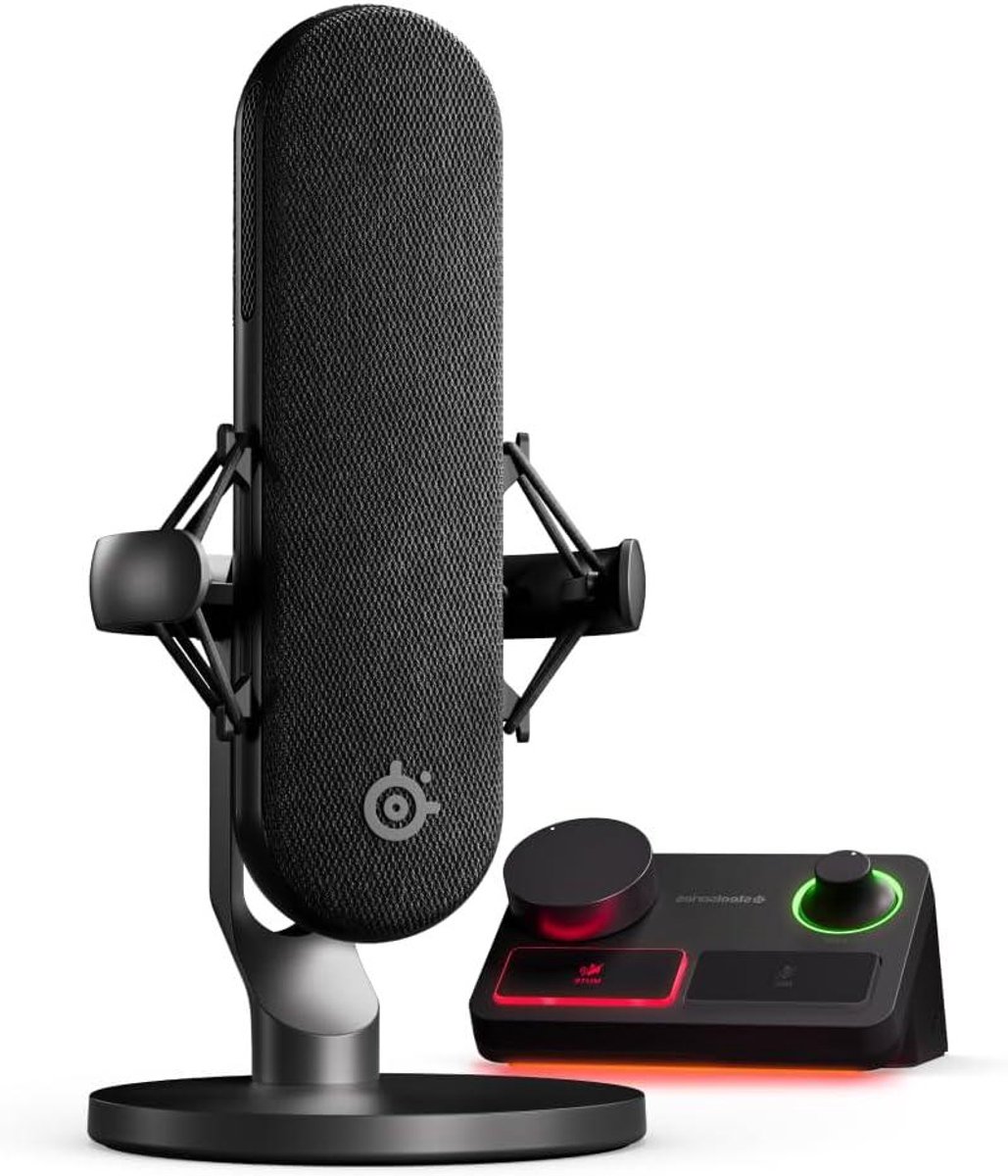 XLR Microfoon - Stream Mixer - Professioneel Opnemen - 3x Grotere Capsule - Dubbele PC Connectie - Zwart